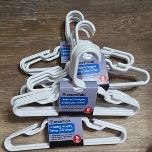 Essentials White Kids' Hanger Set